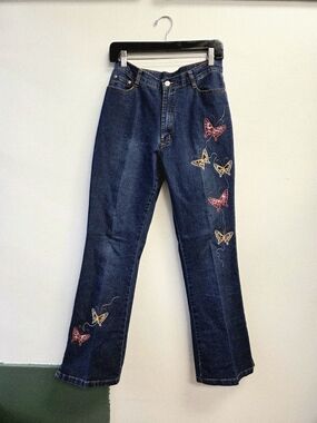 Vintage Y2K Butterfly Jeans